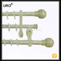 fashion durable triple curtain rods